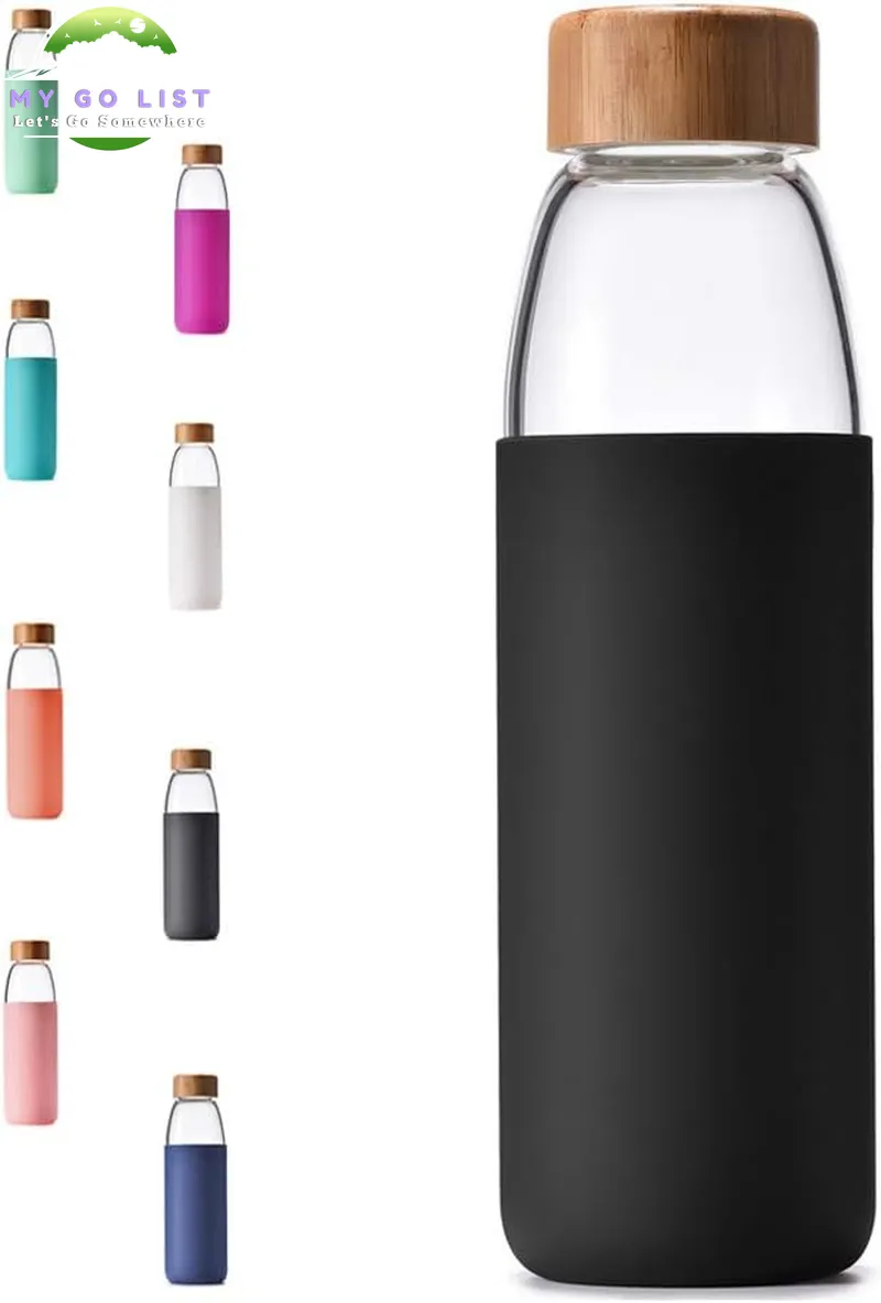 18 Oz Borosilicate Glass & Bamboo