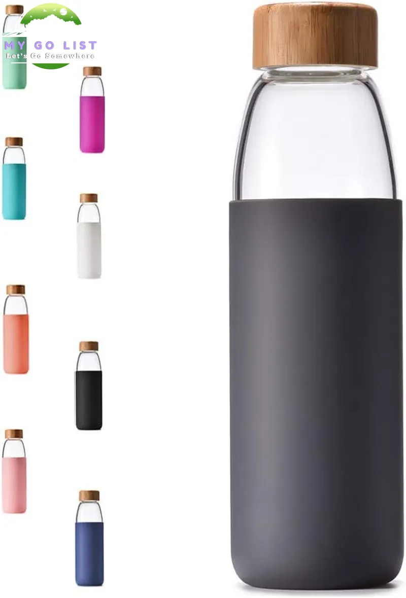 18 Oz Borosilicate Glass & Bamboo
