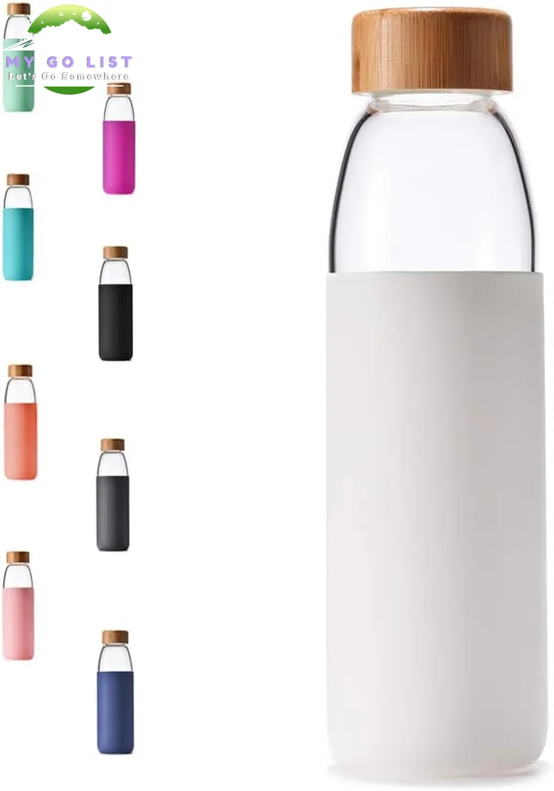 18 Oz Borosilicate Glass & Bamboo