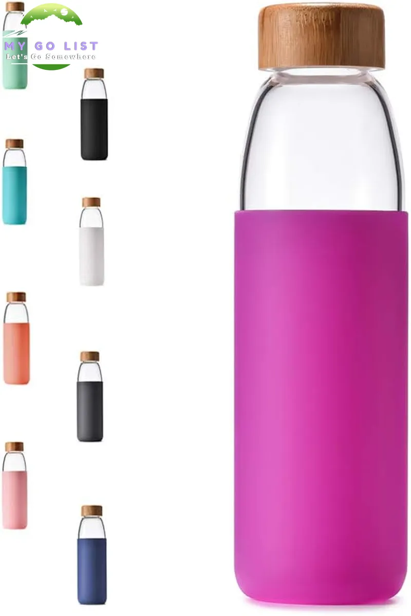 18 Oz Borosilicate Glass & Bamboo