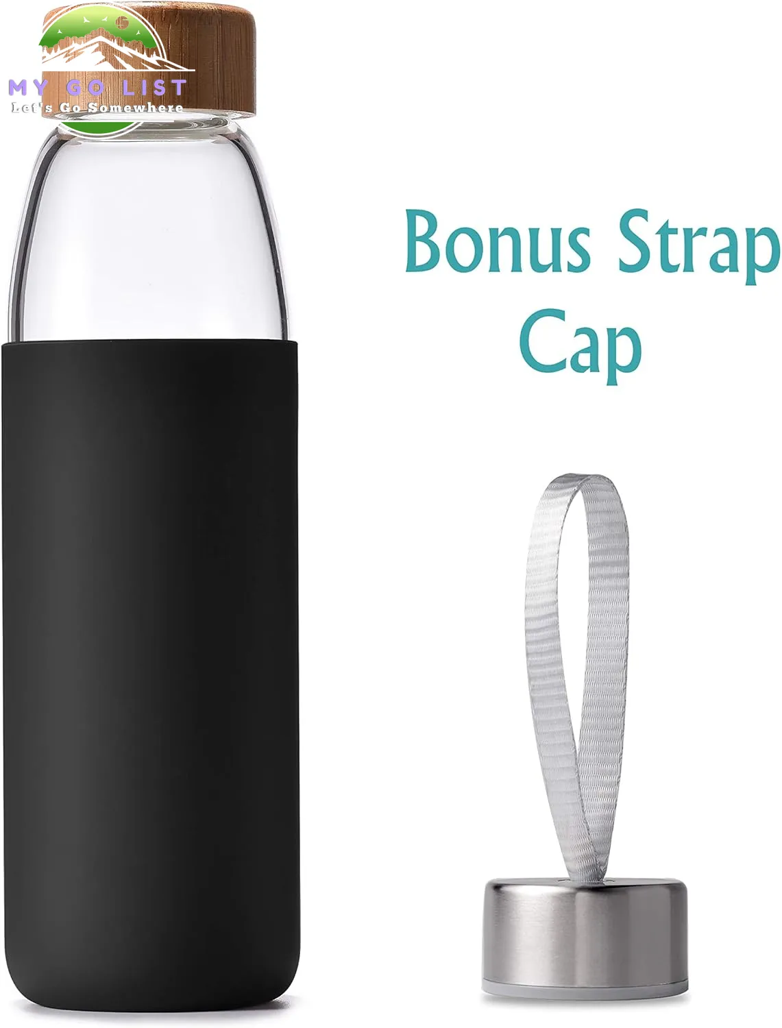18 Oz Borosilicate Glass & Bamboo