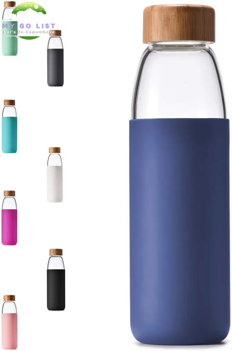 18 Oz Borosilicate Glass & Bamboo