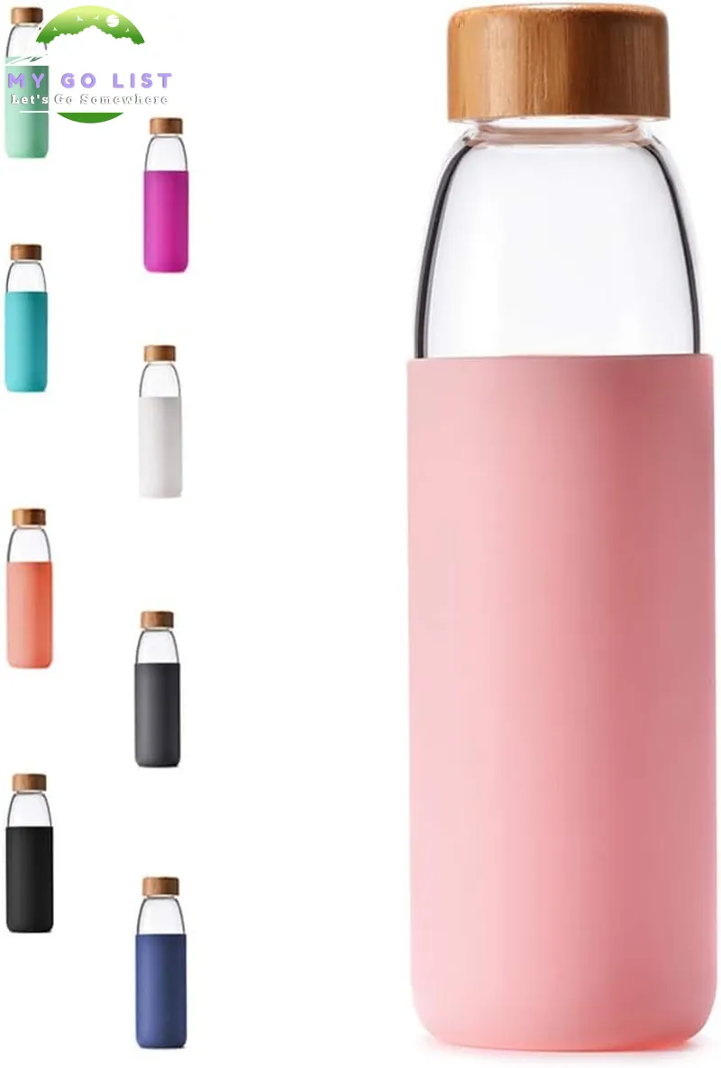 18 Oz Borosilicate Glass & Bamboo