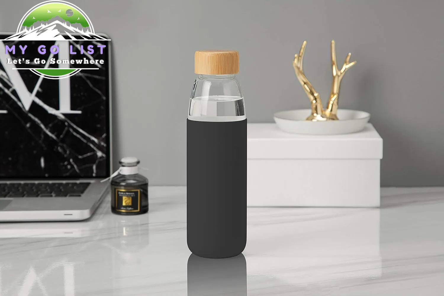 18 Oz Borosilicate Glass & Bamboo