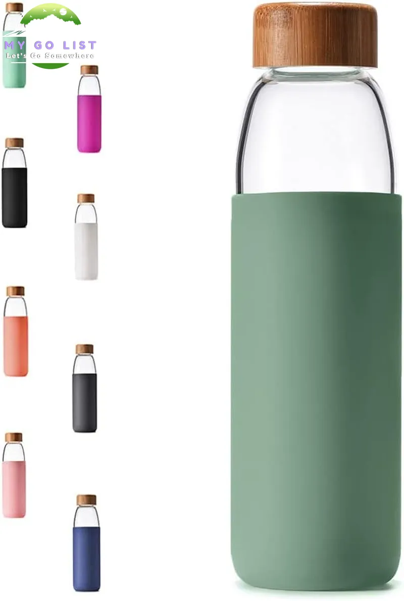 18 Oz Borosilicate Glass & Bamboo