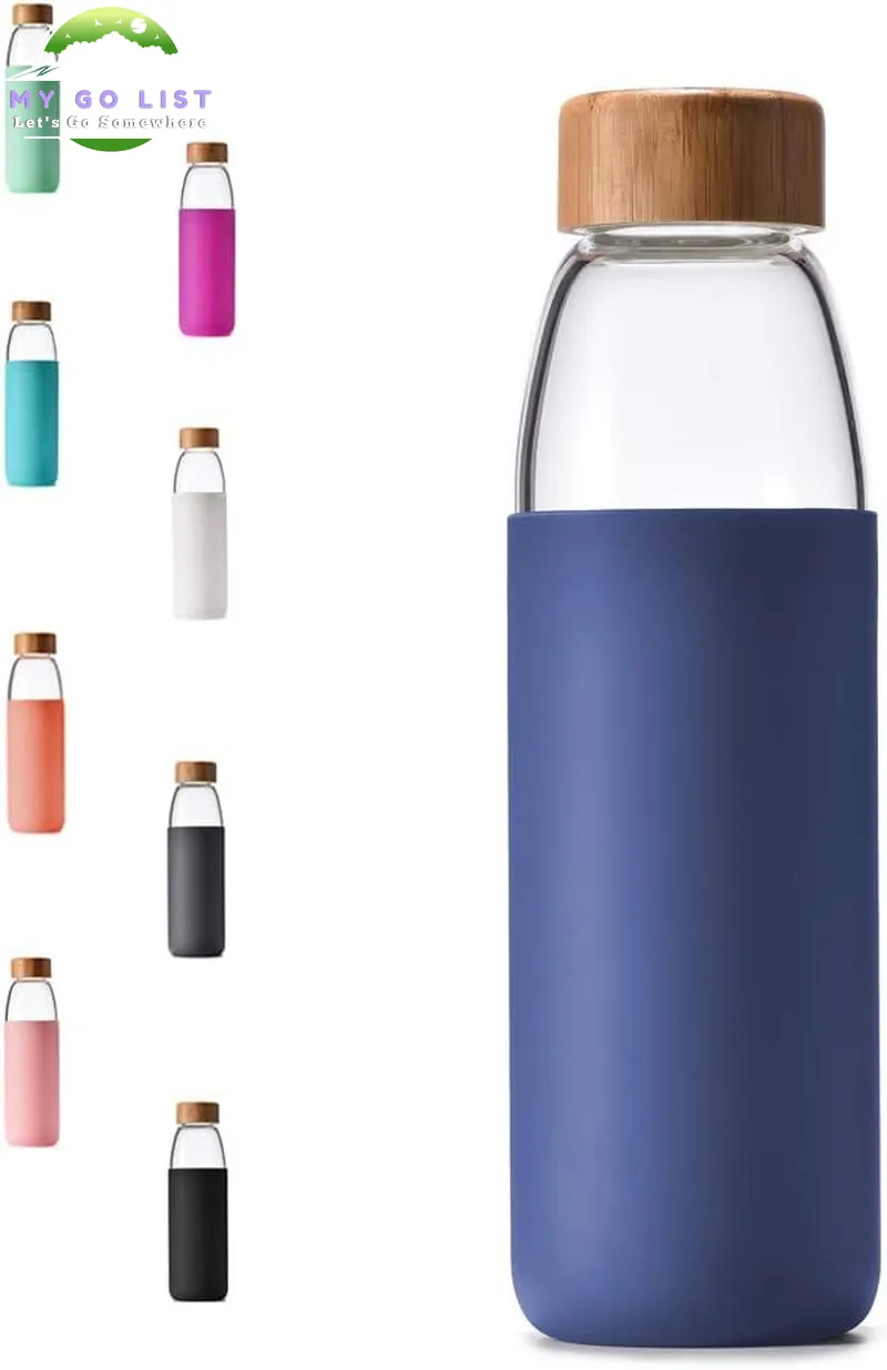 18 Oz Borosilicate Glass & Bamboo
