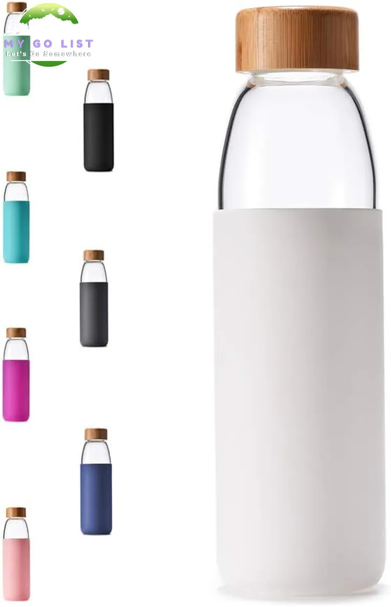 18 Oz Borosilicate Glass & Bamboo
