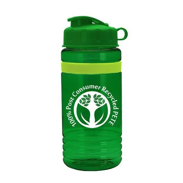 20 Oz. UpCycle RPET Bottle - Flip Lid And Grip Band (Q303722)