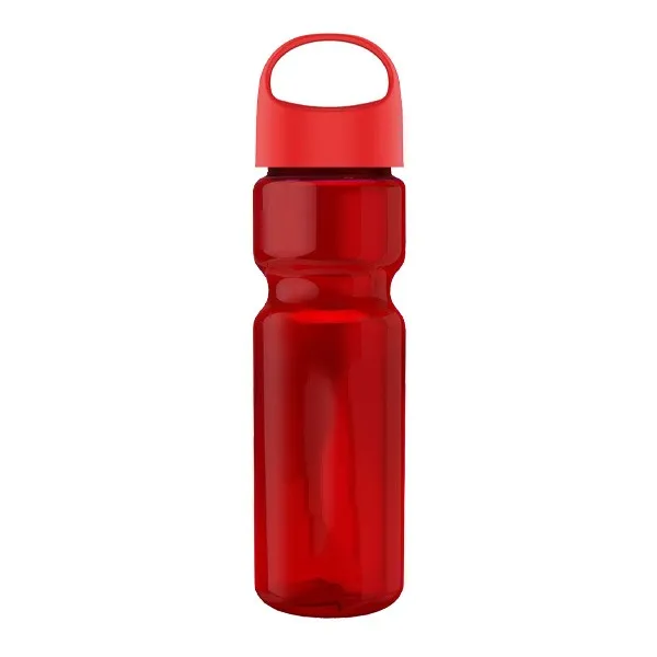 28 Oz. Champion Transparent Bottle - Oval Crest Lid (Q253722)