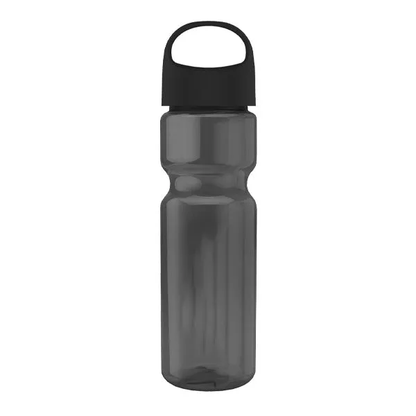 28 Oz. Champion Transparent Bottle - Oval Crest Lid (Q253722)