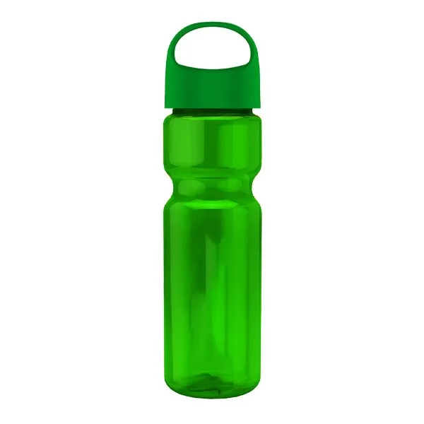 28 Oz. Champion Transparent Bottle - Oval Crest Lid (Q253722)
