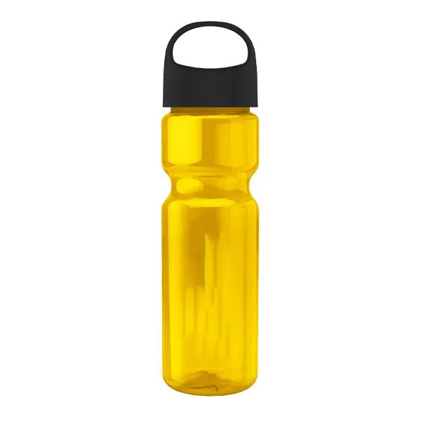 28 Oz. Champion Transparent Bottle - Oval Crest Lid (Q253722)