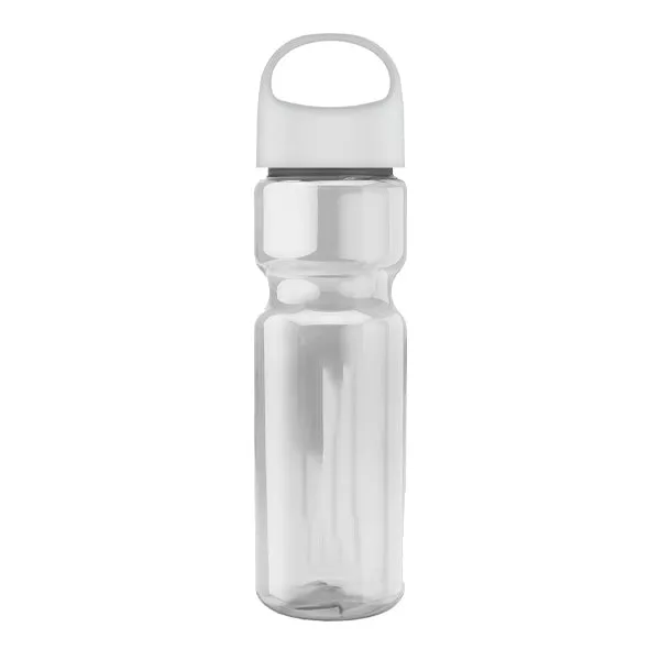 28 Oz. Champion Transparent Bottle - Oval Crest Lid (Q253722)