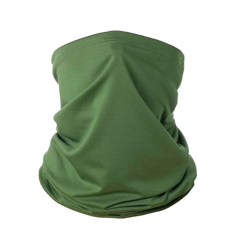 2PCs Headscarf Breathable Sweat Absorbing Ice Silk Neck Bandana Head Cover Sun Protection Mask