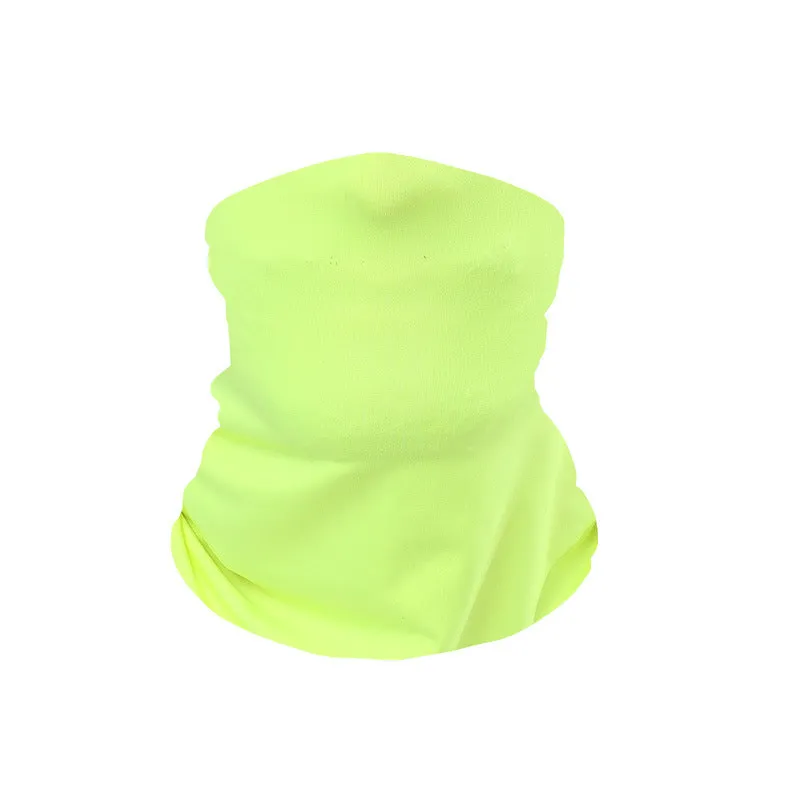 2PCs Headscarf Breathable Sweat Absorbing Ice Silk Neck Bandana Head Cover Sun Protection Mask