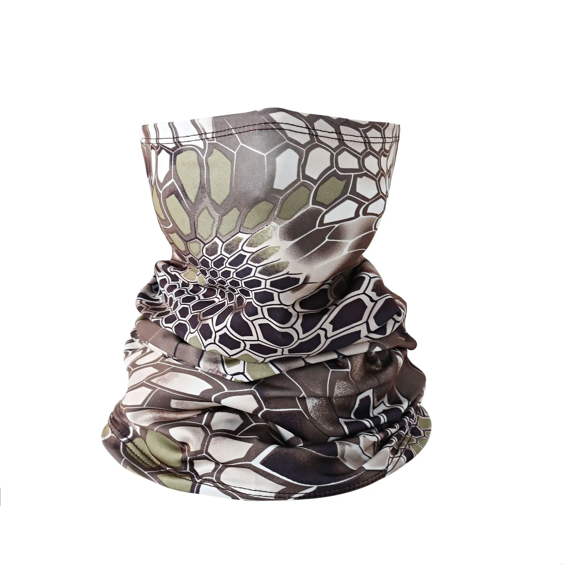 2PCs Headscarf Breathable Sweat Absorbing Ice Silk Neck Bandana Head Cover Sun Protection Mask