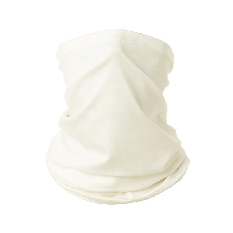 2PCs Headscarf Breathable Sweat Absorbing Ice Silk Neck Bandana Head Cover Sun Protection Mask