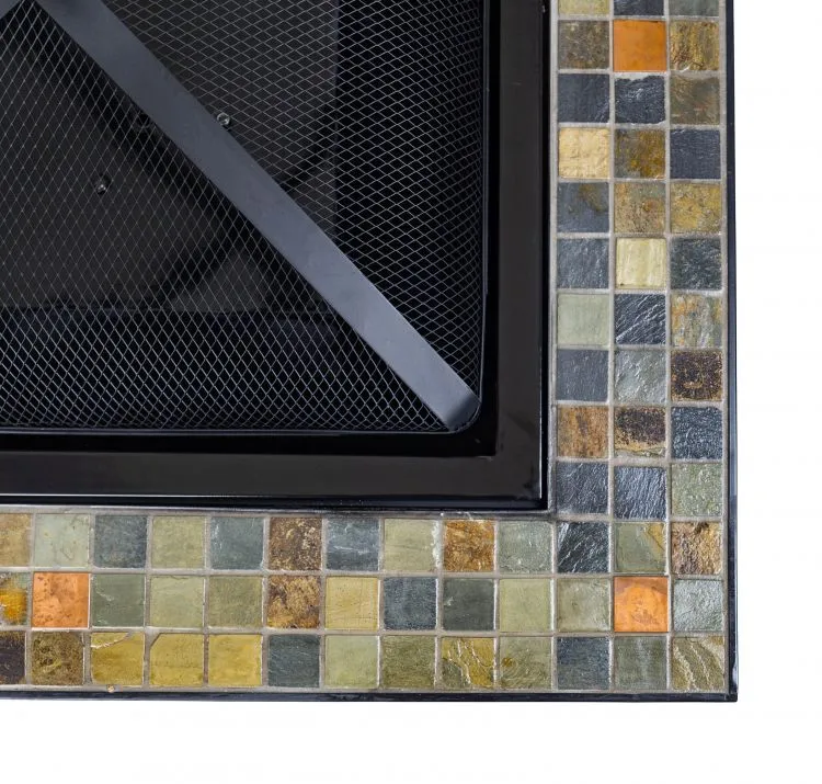 Cascade Square Slate Fire Pit