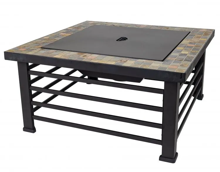 Cascade Square Slate Fire Pit