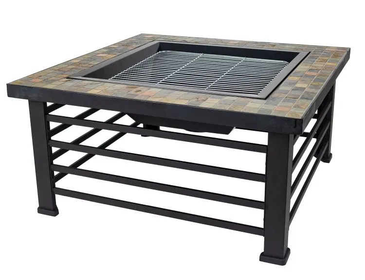 Cascade Square Slate Fire Pit