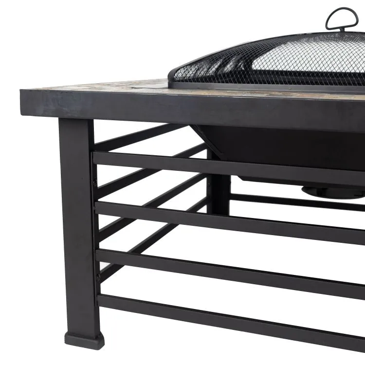 Cascade Square Slate Fire Pit