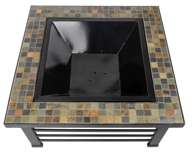Cascade Square Slate Fire Pit