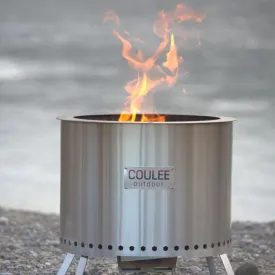 Coulee 17.5" Fire Pit Kit, Post, Fabric Cover, Fire Poker