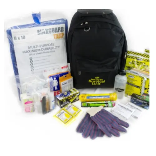 Deluxe Rolling Survival Kit - 2-person
