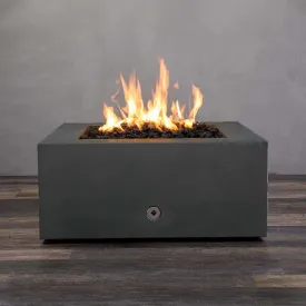 Gravity 36" W Graphite Square Concrete PowerGlow Electronic Ignition Natural Gas Fire Pit - SD-FP-GRAV-363616-GRPH-POWERGLOW-NG by Starfire Designs