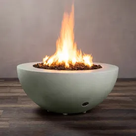 Gravity 36" W Natural Gray Round Concrete CSA Electronic Ignition High/Low Natural Gas Fire Pit - SD-FP-GRAV-3616-NATG-ELECCSAHL-NG by Starfire Designs