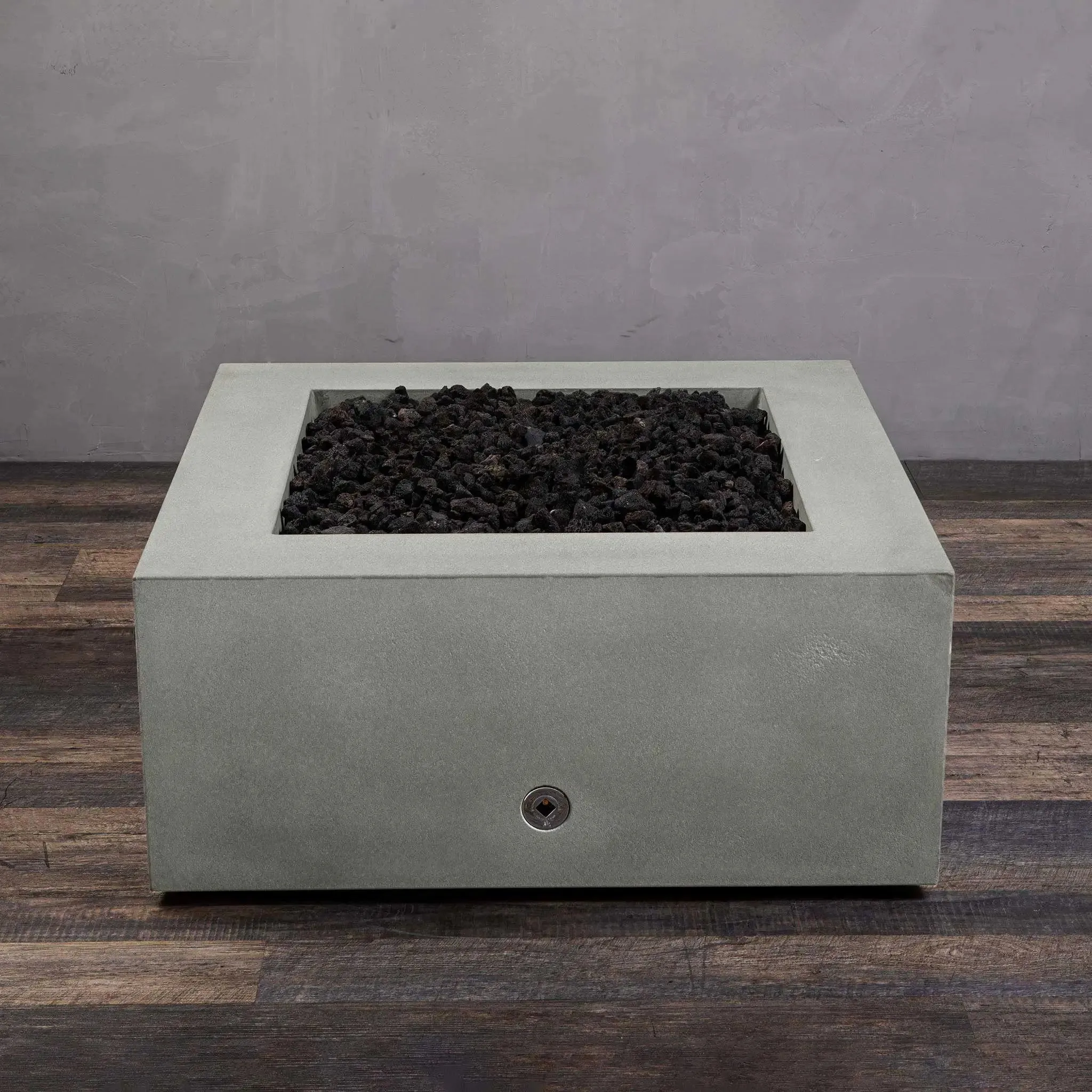 Gravity 36" W Natural Gray Square Concrete CSA Electronic Ignition High/Low Propane Gas Fire Pit - SD-FP-GRAV-363616-NATG-ELECCSAHL-LP by Starfire Designs