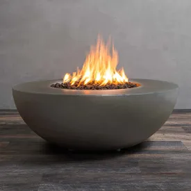 Gravity 45" W Brown Round Concrete Match Lit Natural Gas Fire Pit - SD-FP-GRAV-4516-BRN-ML by Starfire Designs