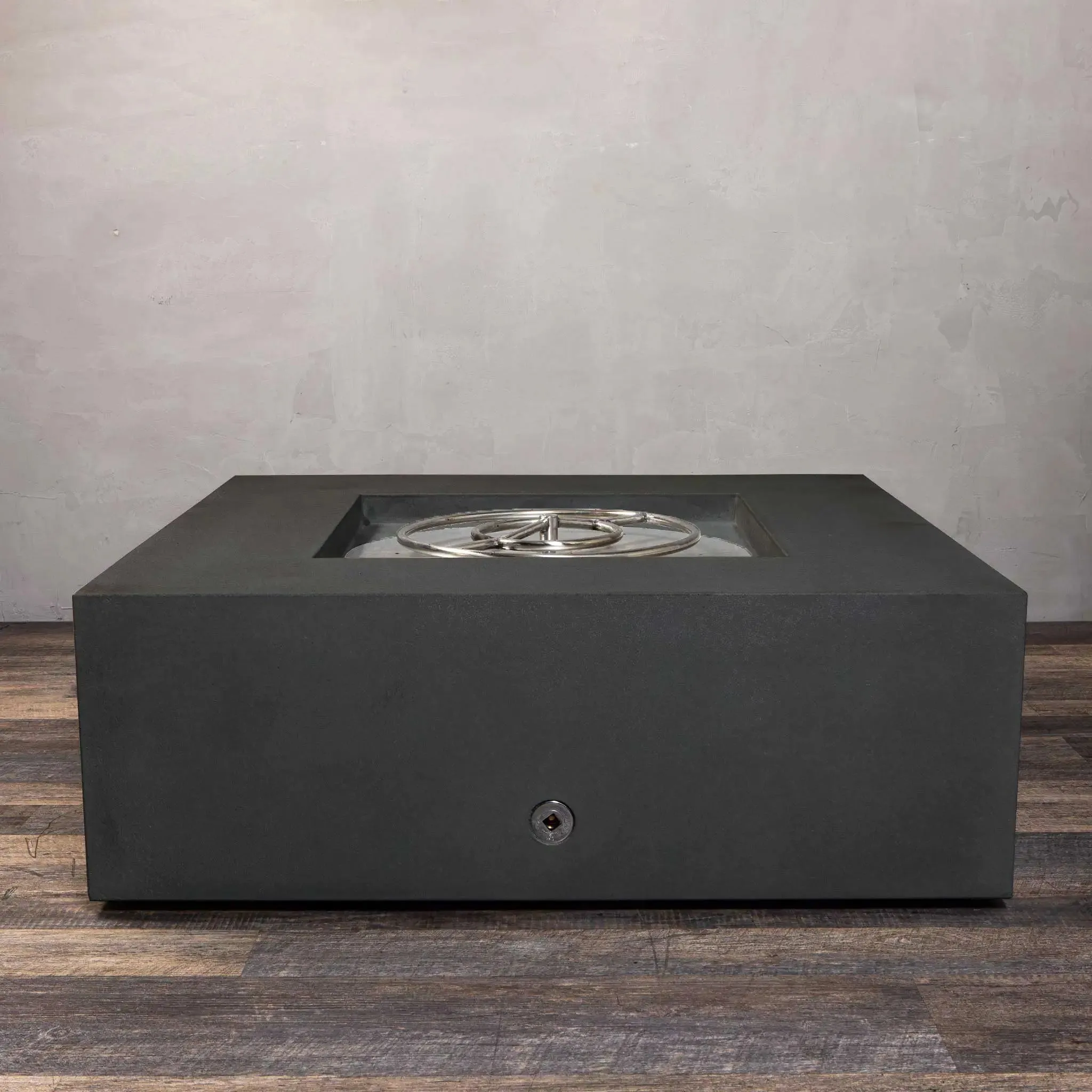 Gravity 45" W Graphite Square Concrete CSA Electronic Ignition On/Off Propane Gas Fire Pit - SD-FP-GRAV-454516-GRPH-ELECCSAOO-LP by Starfire Designs