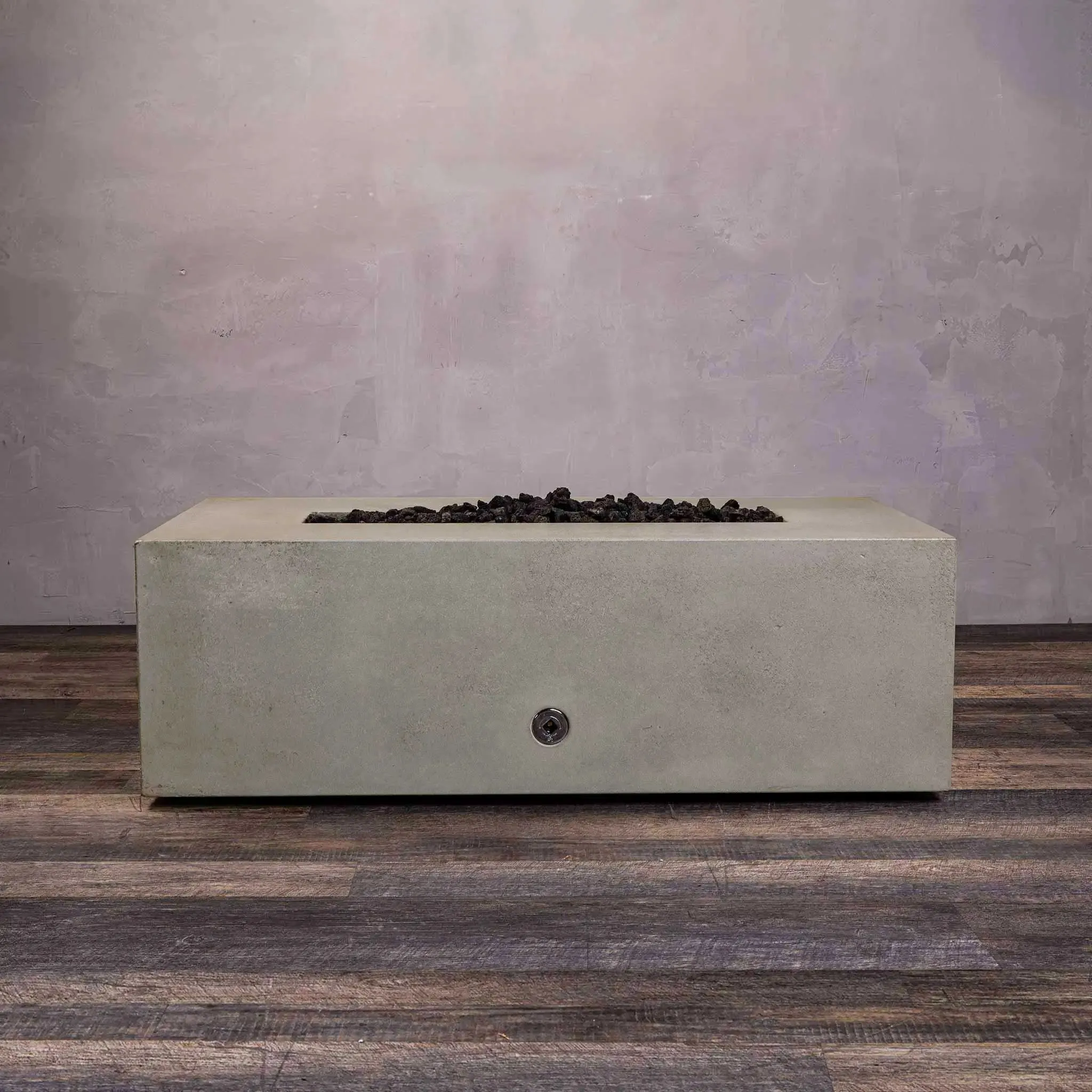 Gravity 48" W x 32" L Beige Rectangle Concrete CSA Electronic Ignition On/Off Propane Gas Fire Pit - SD-FP-GRAV-483216-BEIG-ELECCSAOO-LP by Starfire Designs