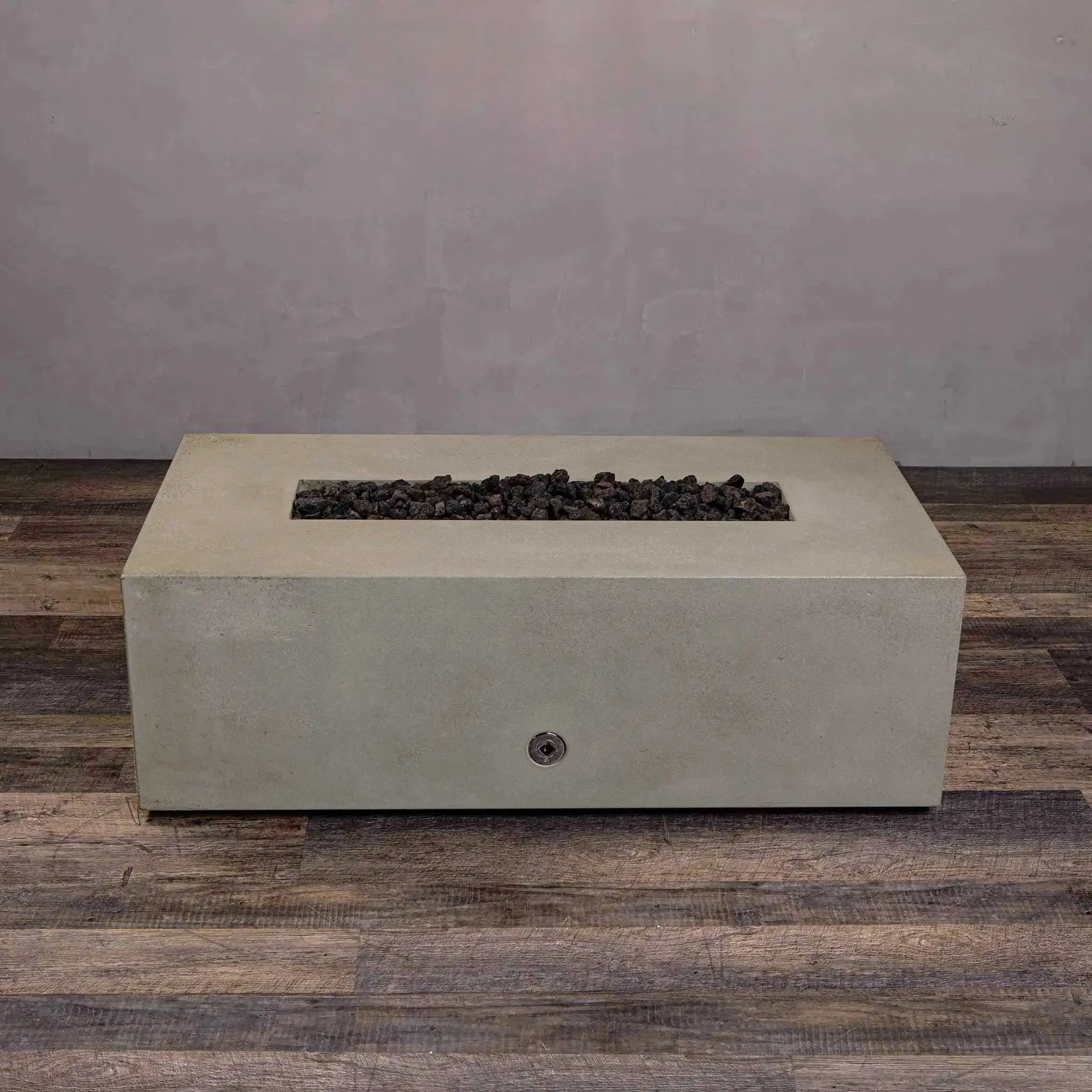 Gravity 48" W x 32" L Beige Rectangle Concrete CSA Electronic Ignition On/Off Propane Gas Fire Pit - SD-FP-GRAV-483216-BEIG-ELECCSAOO-LP by Starfire Designs