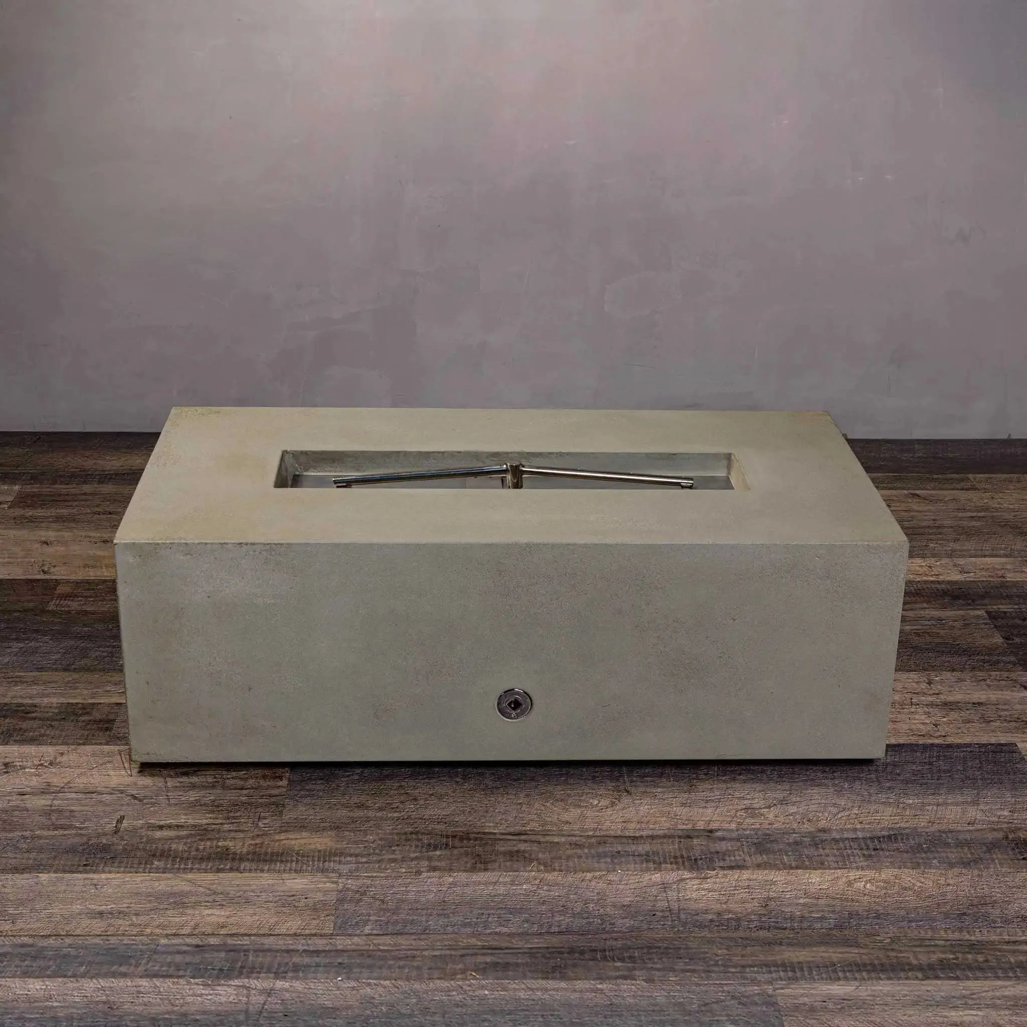 Gravity 48" W x 32" L Beige Rectangle Concrete CSA Electronic Ignition On/Off Propane Gas Fire Pit - SD-FP-GRAV-483216-BEIG-ELECCSAOO-LP by Starfire Designs