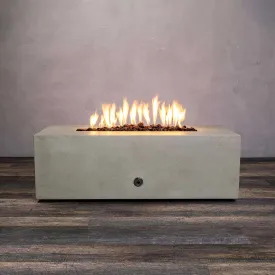 Gravity 48" W x 32" L Beige Rectangle Concrete CSA Electronic Ignition On/Off Propane Gas Fire Pit - SD-FP-GRAV-483216-BEIG-ELECCSAOO-LP by Starfire Designs