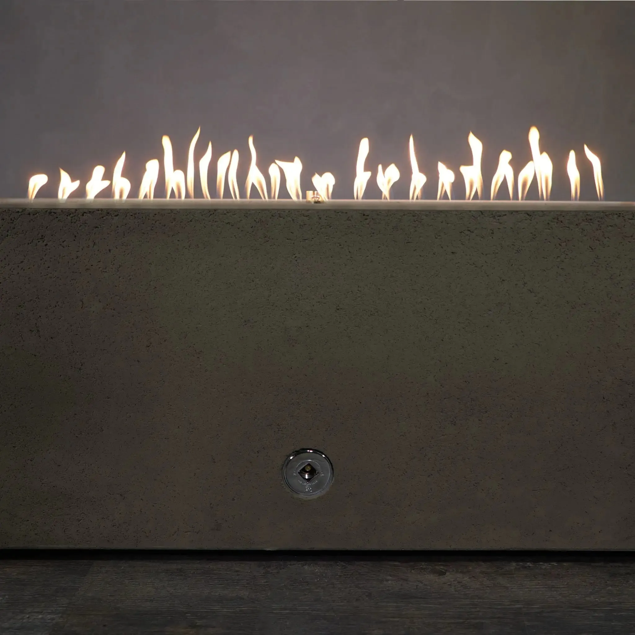 Gravity - Rustic 72" W x 38" L Brown Rectangle Concrete CSA Electronic Ignition High/Low Natural Gas Fire Pit - SD-FP-TRAV-723816-BRN-ELECCSAHL-NG by Starfire Designs