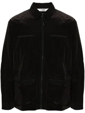 Kano crinkled-finish overshirt