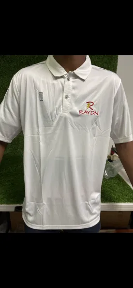 Raydn Cricket White Half Sleeve Shirt / TShirt