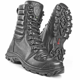 Tactical Boots Black Leather Motorcycle Lace Up Military Combat