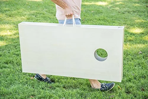 Triumph All-Wood Cornhole Set Includes Two Cornhole Boards and Eight Bags - More Sizes Available